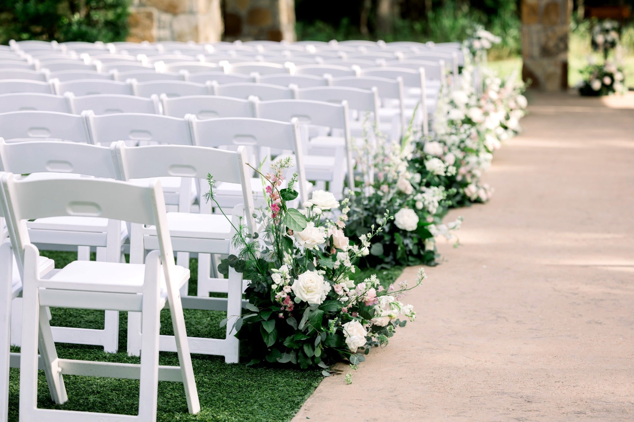 Soft White and Blush Garden Study — The Springs, Alvarado