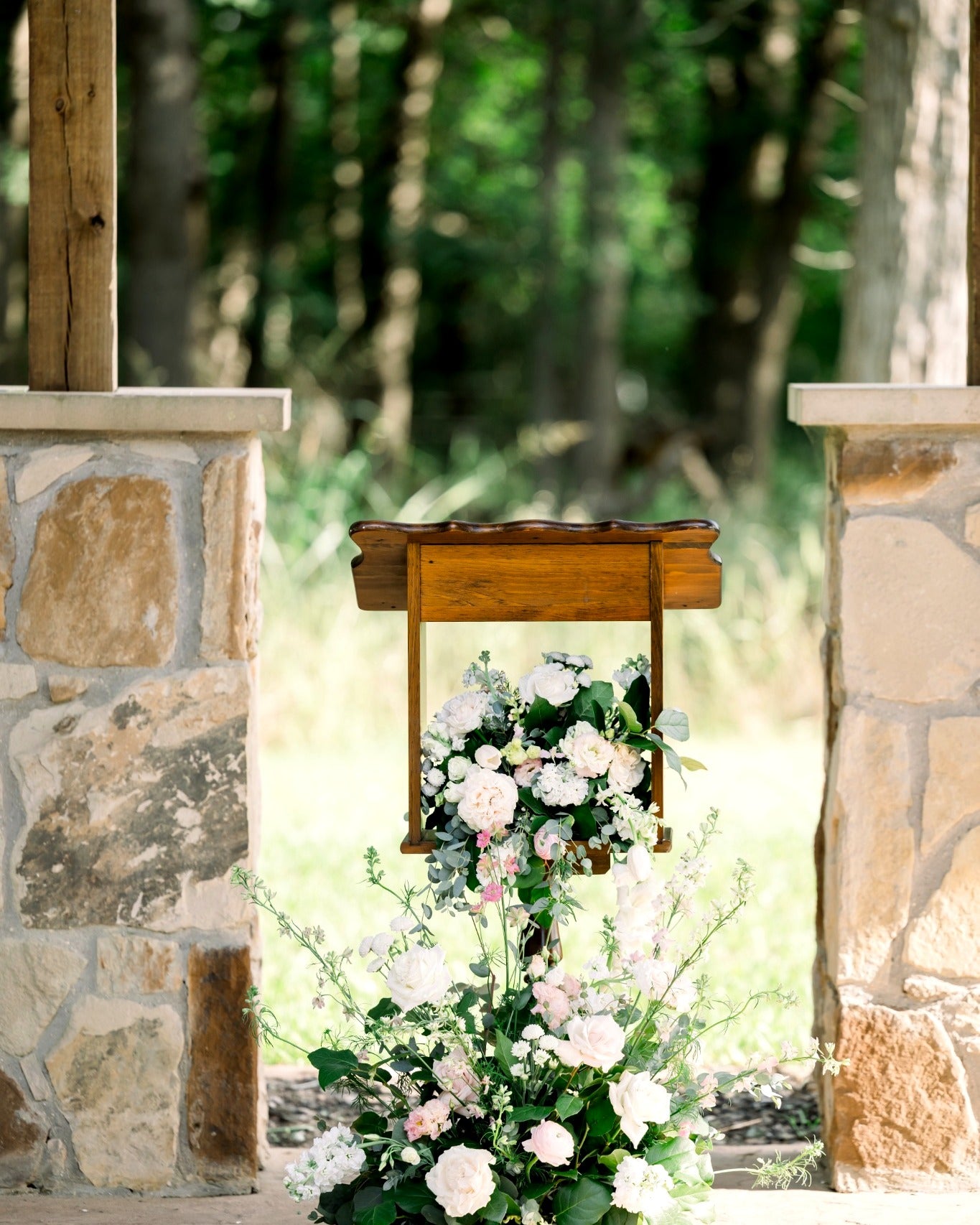 Soft White and Blush Garden Study — The Springs, Alvarado