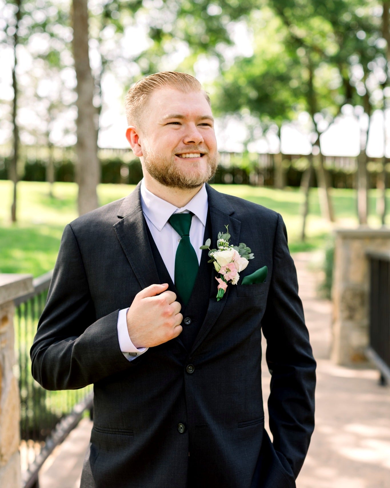 Soft White and Blush Garden Study — The Springs, Alvarado