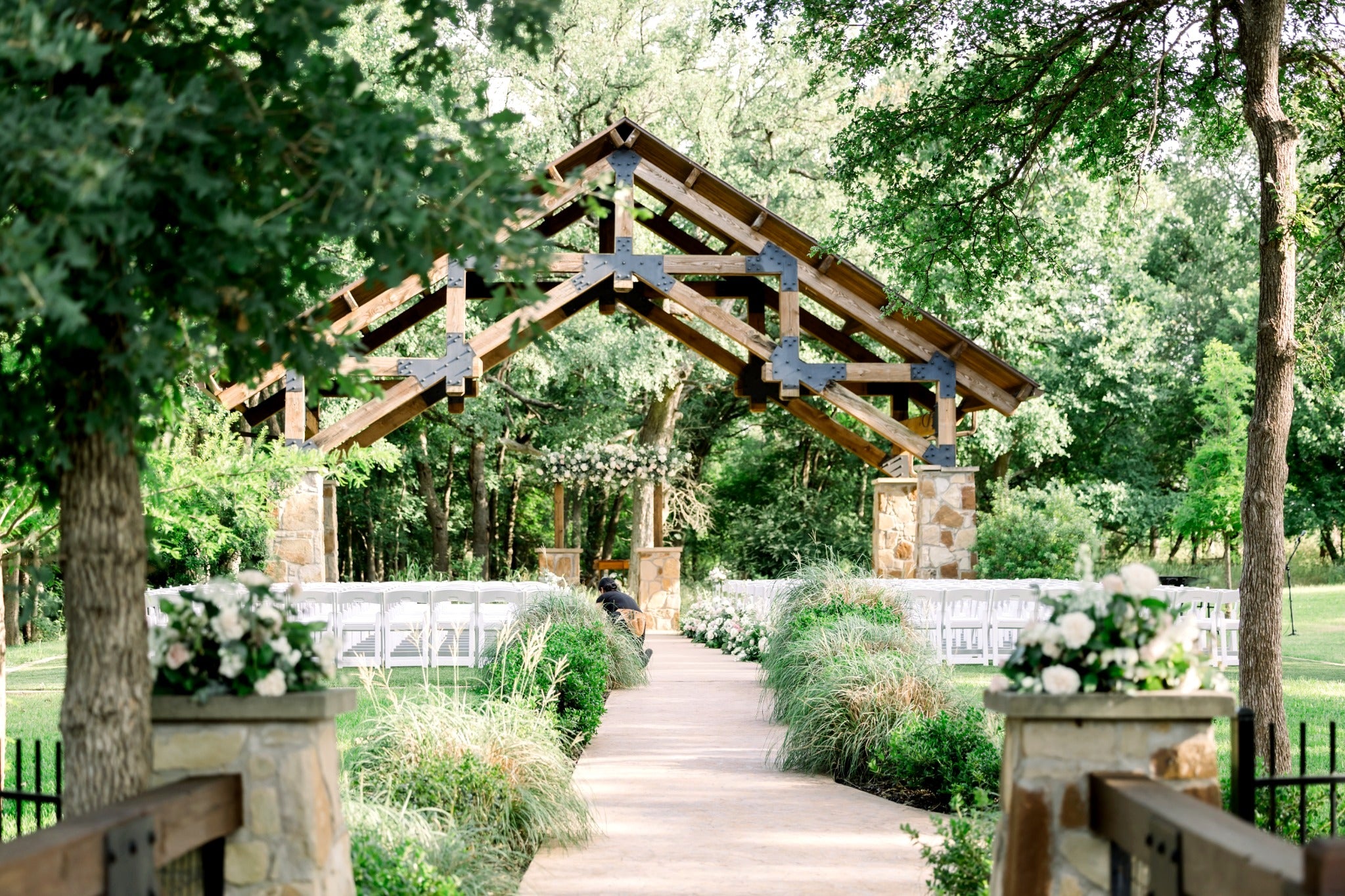 Soft White and Blush Garden Study — The Springs, Alvarado