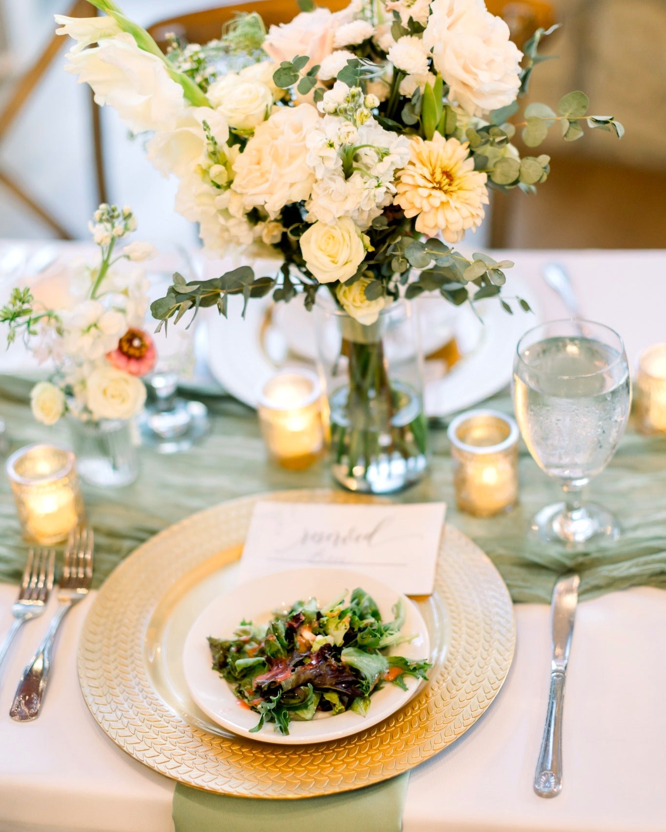 Soft White and Blush Garden Study — The Springs, Alvarado