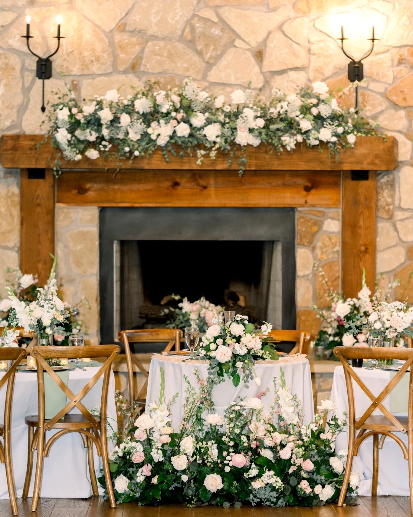 Soft White and Blush Garden Study — The Springs, Alvarado