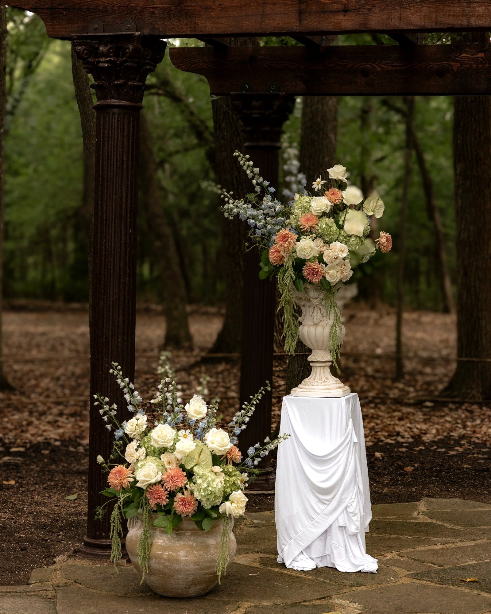 Soft Pastel Garden Study with Fruit Accents — The Springs, Waxahachie
