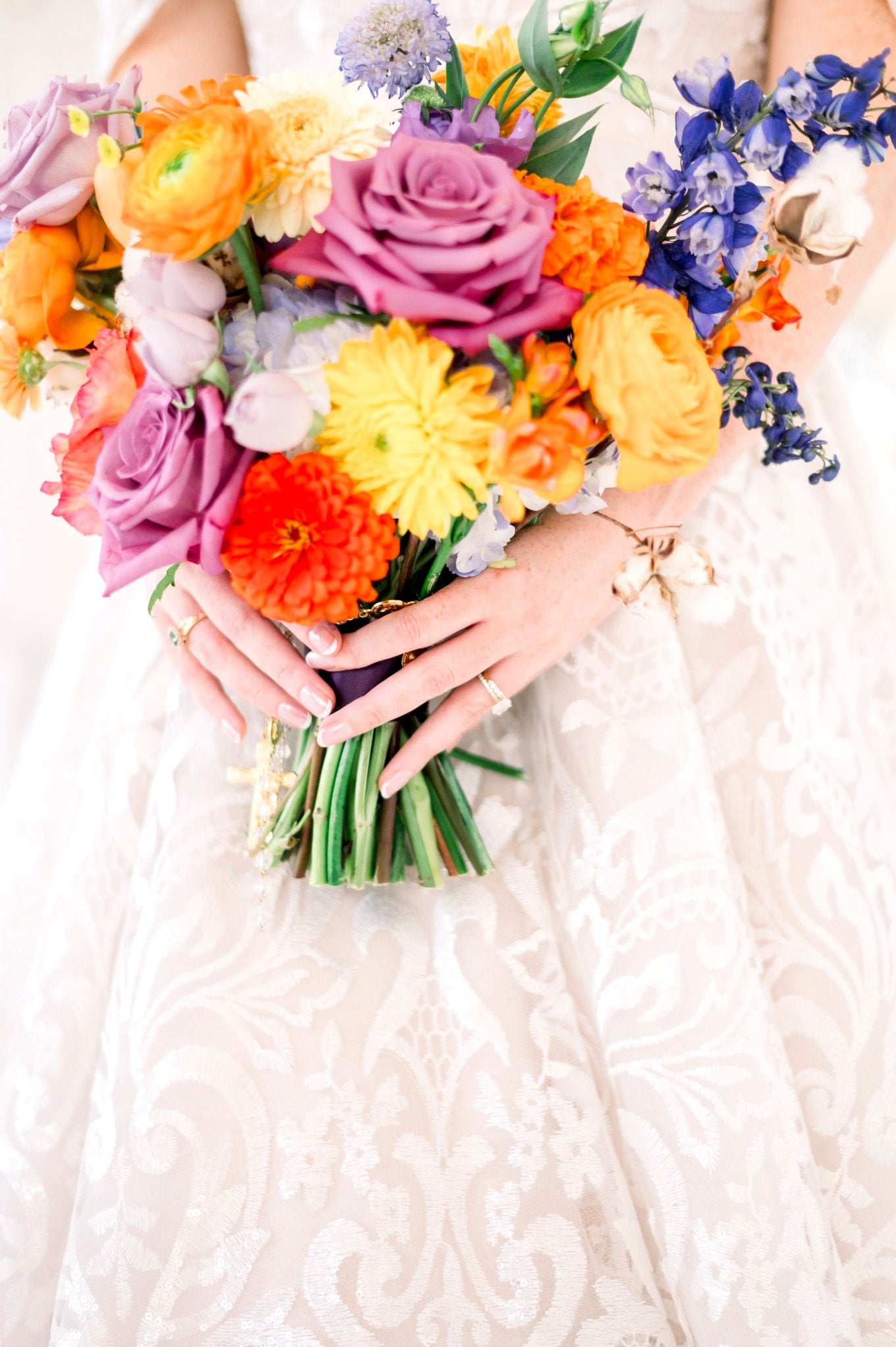 Color-Blocked Garden Florals at Lone Star Mansion